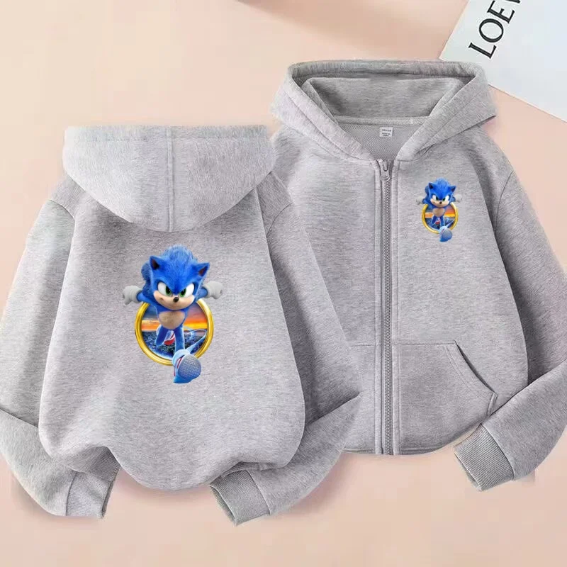 

Children's Hoodies, Jackets, Cartoon and Animated Zippered Shirts, Sportswear for Boys and Girls Aged 3 to 12, Sports Jackets
