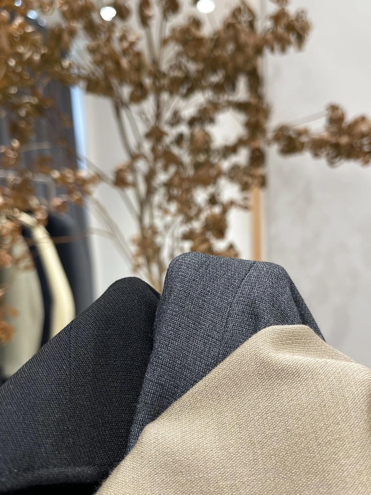 Nolara Autumn 2024 Plaid High Waist A-Line Skirt Commuter Korean Sle Pure Color Wool Polyester Blend Side Split Zipper