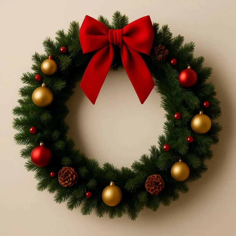 ¿Cuáles son las tendencias de coronas de Navidad este año?