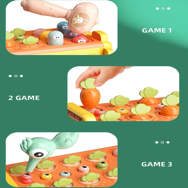 Peuterspeelgoed Muziekinstrumenten Kinderen Multifunctionele busopbergdoos Educatieve spellen voor baby's Kinderspeelgoed 1 tot 2 jaar