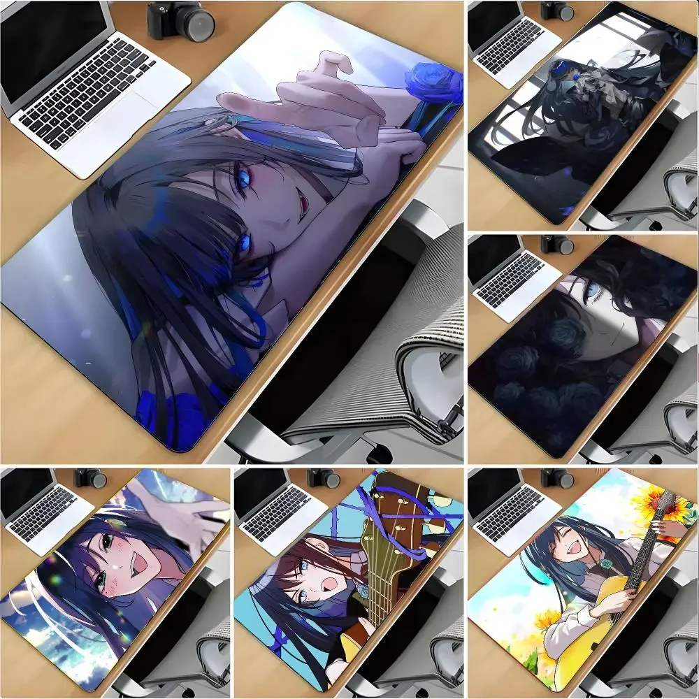 Ado Singer Vocal Ado Mouse Pad Large Mouse Pad Desk Mat Non‑Slip Gaming Board Game Mat with Stitched Edges