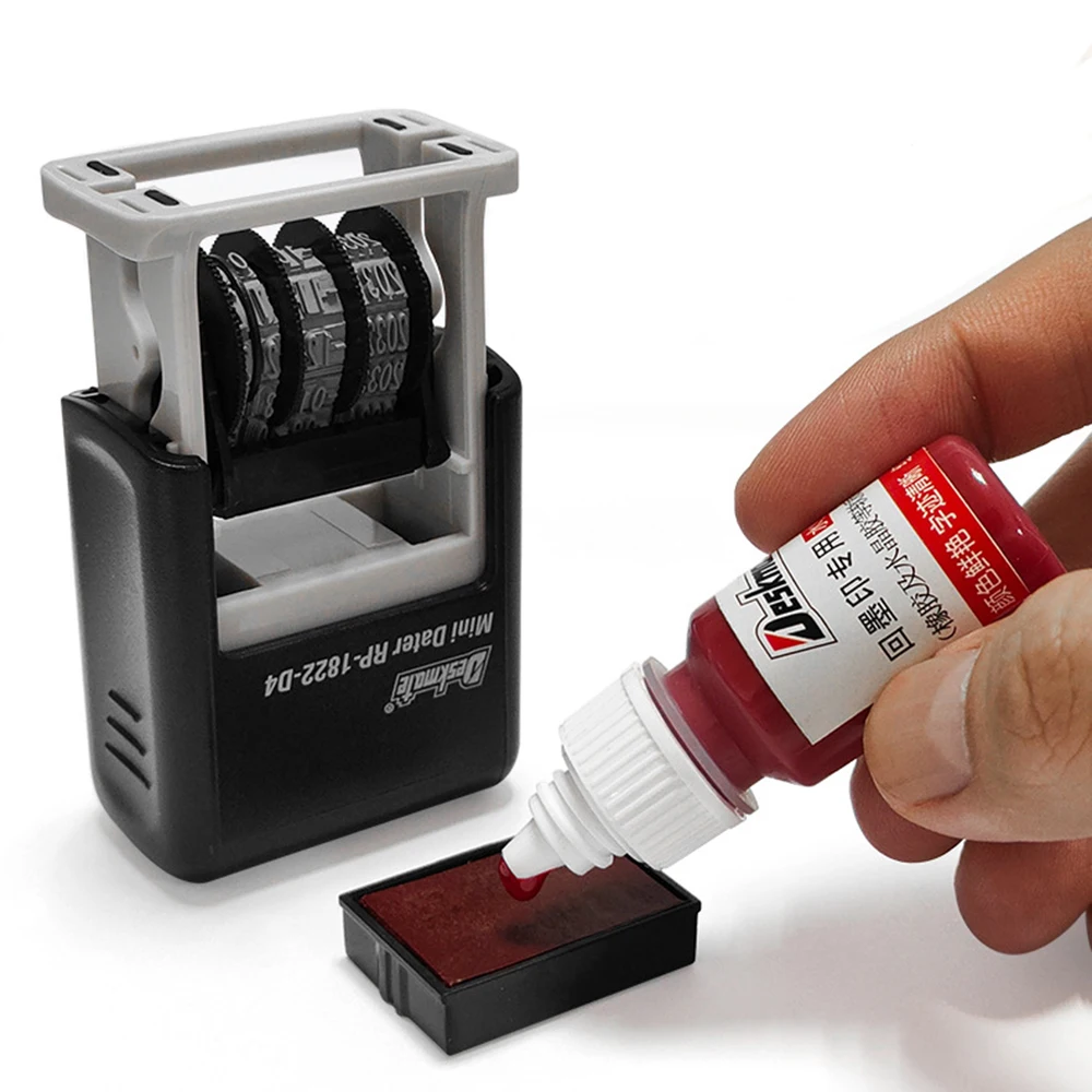 ختم تاريخ التحبير الذاتي القابل للتعديل لسكرابوكينغ نص مخصص dd مم yyyy للترميز #6