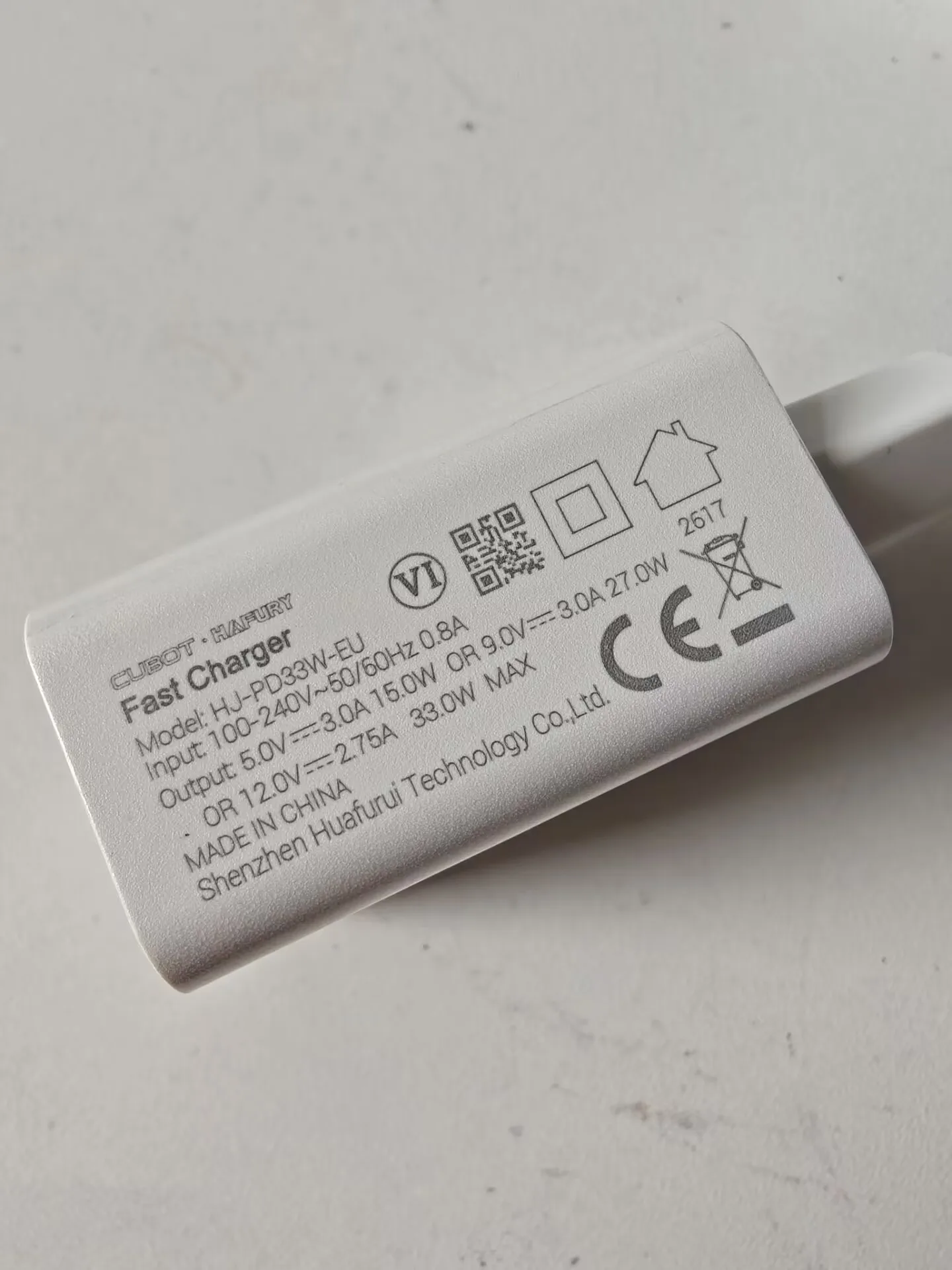 For Cubot X100 Phone Adapter Fast Charger EU Plug Travel 33W+Dual Type-C USB Cable Data line