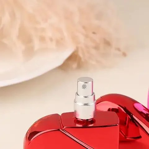 Travel Heart-Shaped Spray Bottle 25ML Perfume Bottle Glass Empty Bottle Perfume Mist Atomizer Portable Cosmetics Container
