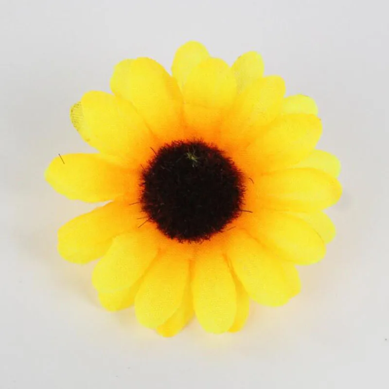 10x  Large Silk Sunflower Artificial fake Daisy Flower Head For DIY Wedding Box Decoration Headmade home Accessories flowers B3