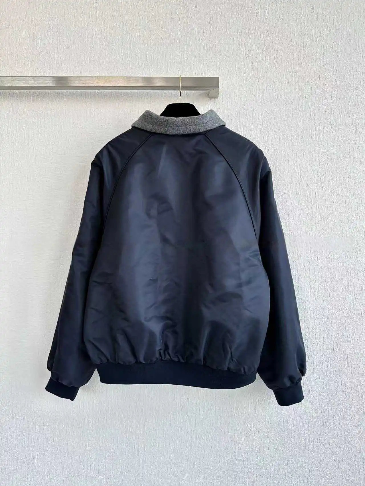 Women's Reversible Letter Embroidery Jacket, Celebrity Same Style Fashion Bomber Baseball Sweatshirt