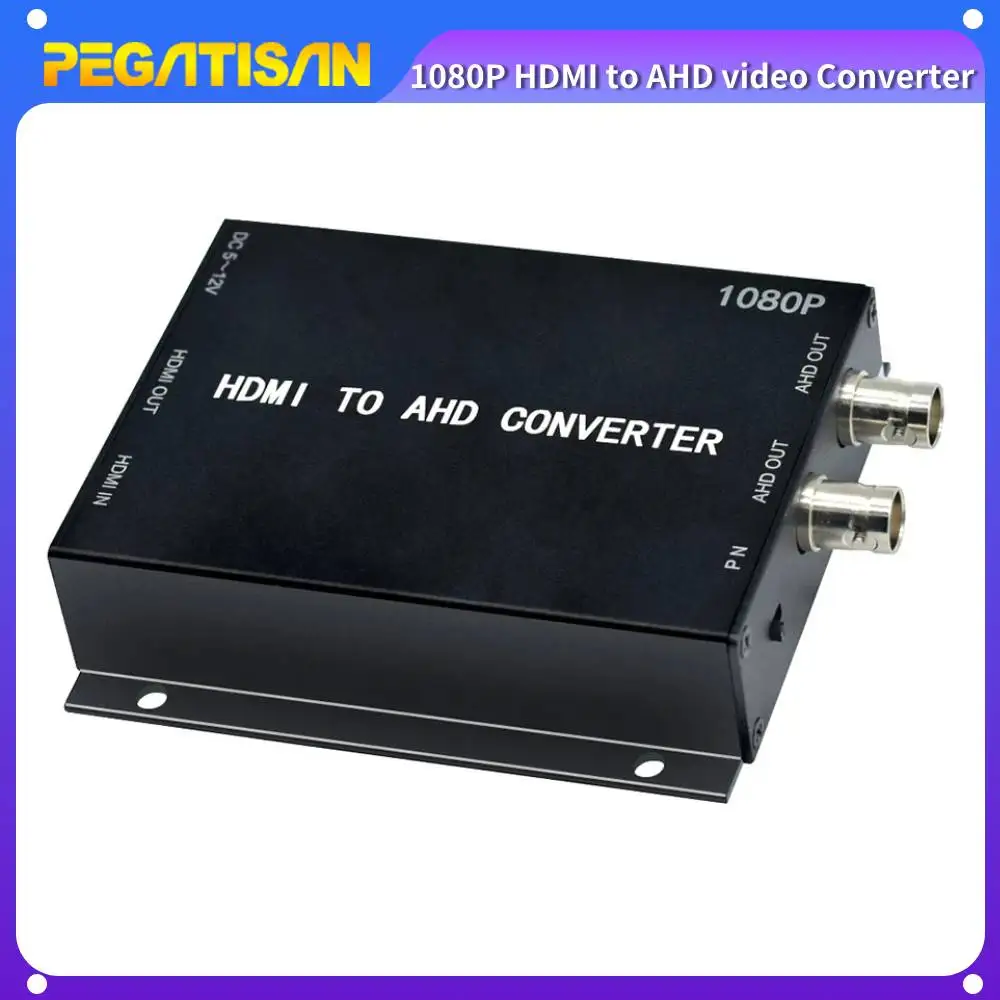 محول HDMI إلى AHD 1080P |   مخرج ثنائي القناة وحلقة HDMI لأجهزة DVR وHDTV وشاشة