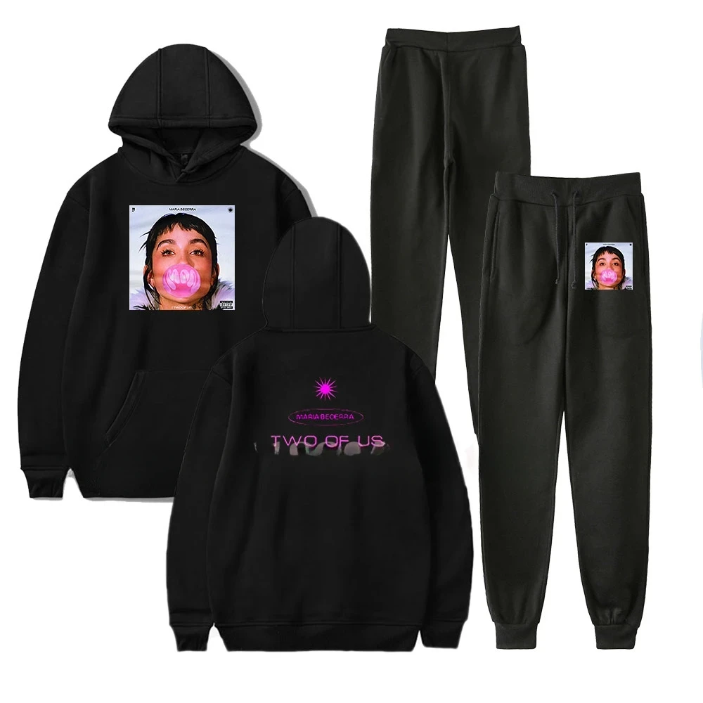

Maria Becerra Remera Two of Us Tracksuit Men Sets Fashion Sporting Suit Hooded Sweatshirt +Sweatpants Mens Clothing 2 Pieces Set