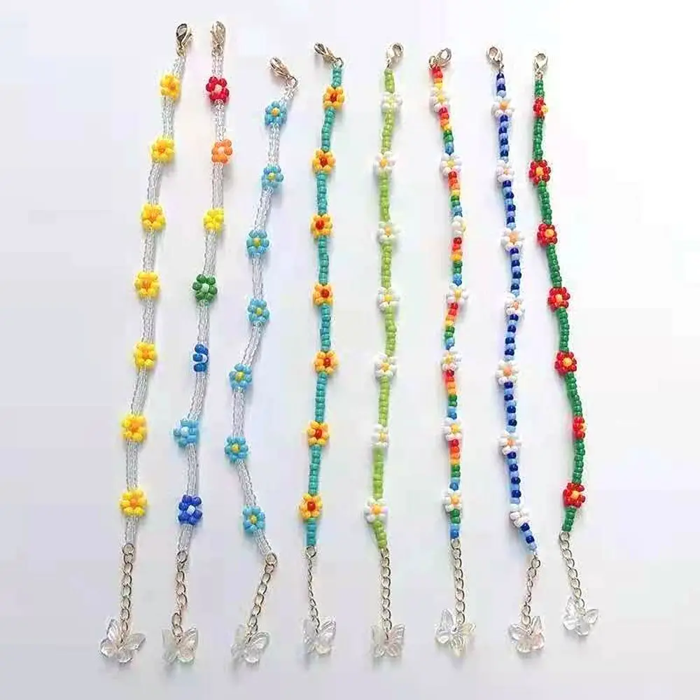 Summer Beach Short Female Lovely Jewelry Gift Bohemia Choker Women Necklace Clavicle Necklace Flowers Beaded Necklace
