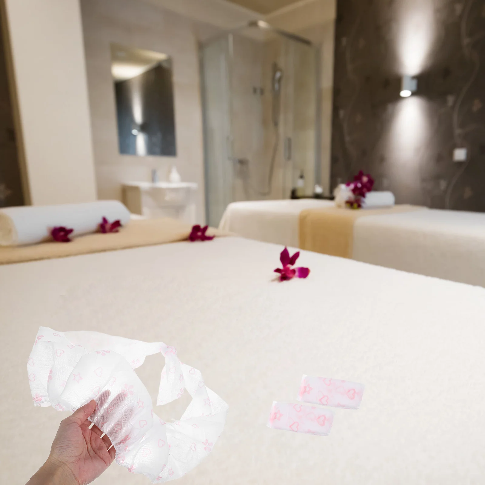 20 قطعة حمالات الصدر القابل للتصرف النساء غير المنسوجة النسيج تنفس سبا صالون تمتد العصابة الصدرية حمالات الصدر القابل للتصرف للنساء #1