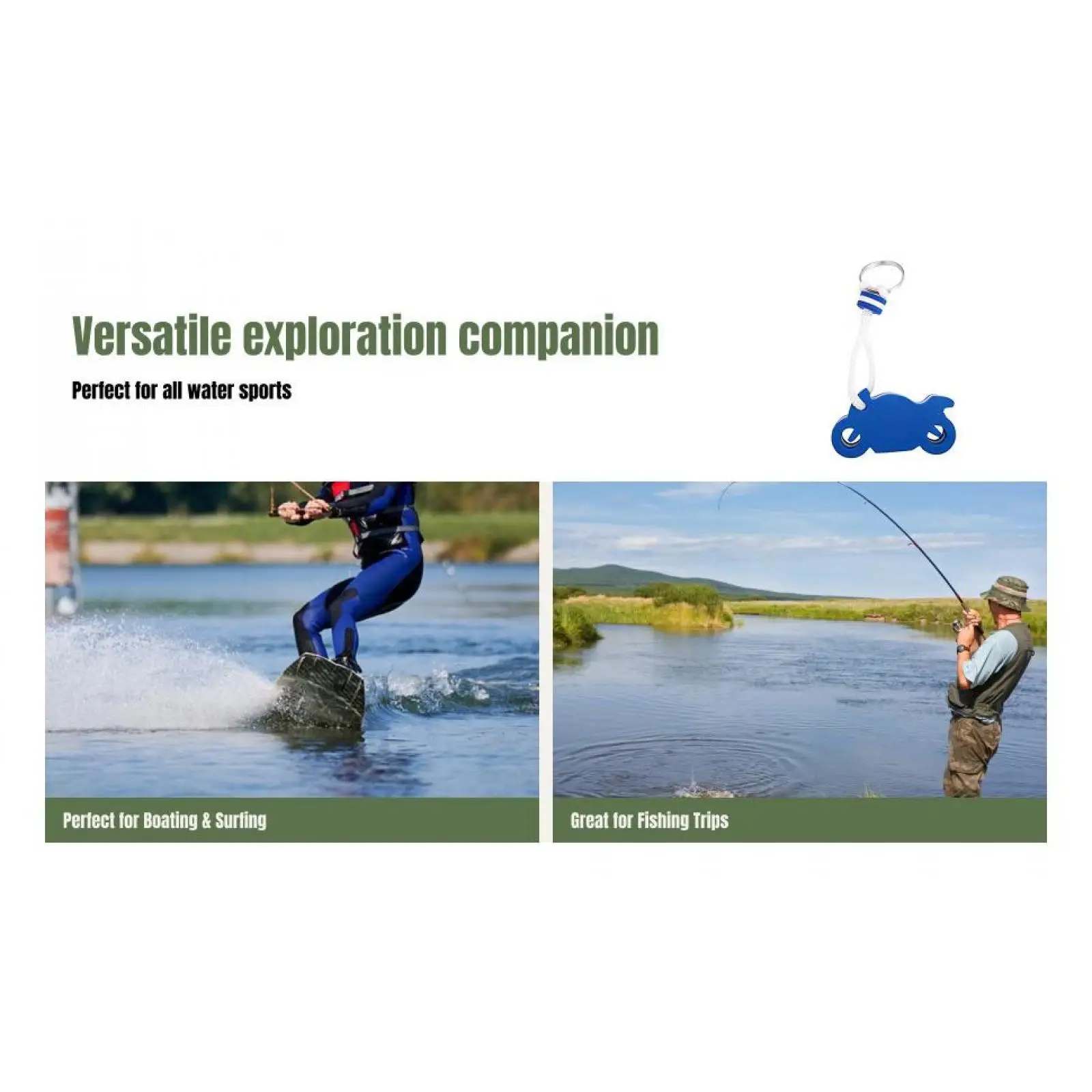 

Floating Key Ring EVA Motorcycle Shaped Water Scooter Accessories Durable Lightweight Portable for Marine and Kayaking