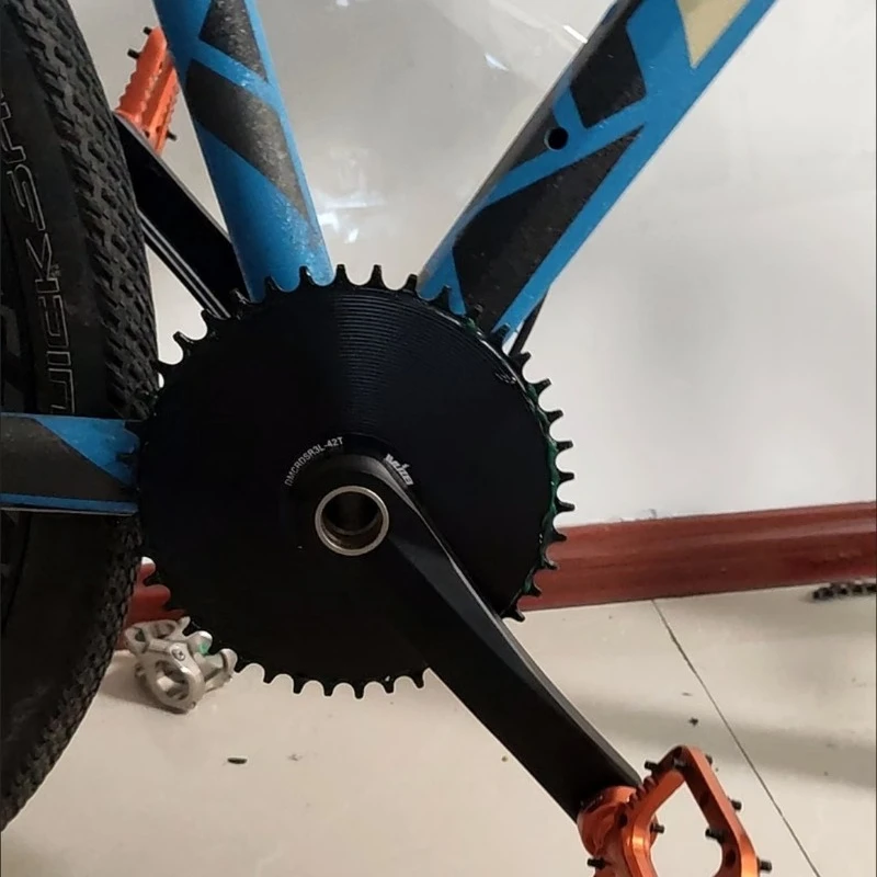 WUZEI Squid 3-Bolt Direct Mount Chainring 40T-58T Narrow-Wide Tooth,4.2mm Offset, Single Speed Disc for 8/9/10 Speed Bikes