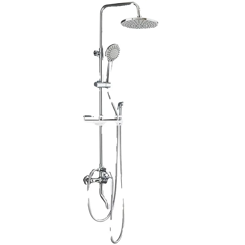 

Shower set, all copper, bathroom shower, bath toilet, household, bathroom thermostatic pressurized spray
