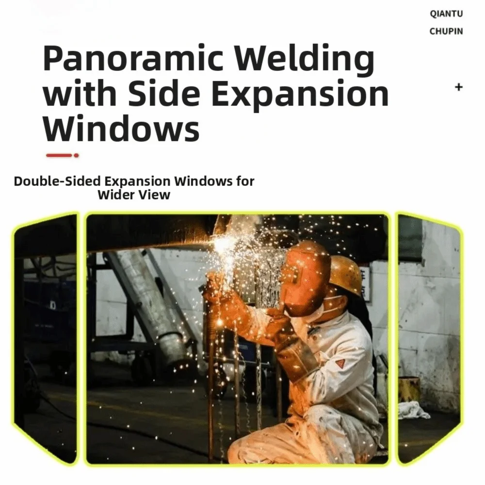 

Professional Auto Darkening Welding Helmet Large Viewing Adjustable Welder Mask Face Shield Protector Welding Glasses