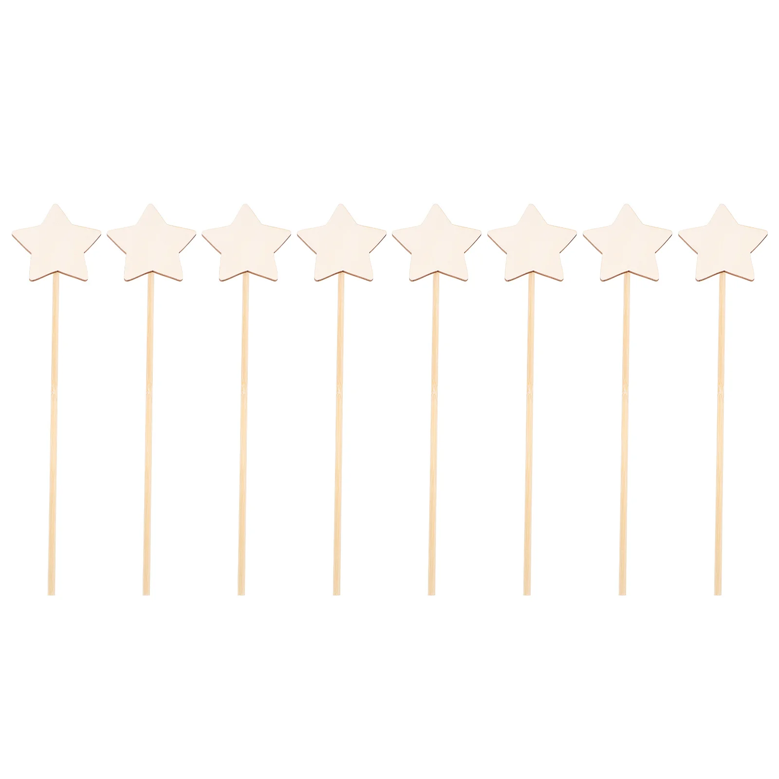 8Pcs Fairy Wand DIY Kids Wooden Star Sticks Handmade Painting Craft Creative Activity Set for Children Art Fun