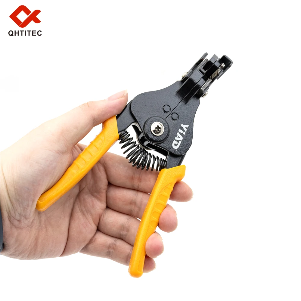 QHTITEC Automatic Wire Stripper Plier 0.03‑10mm² Multifunctional Cable Stripping Cutter Tool Spring‑Loaded Electrician Hand Plie