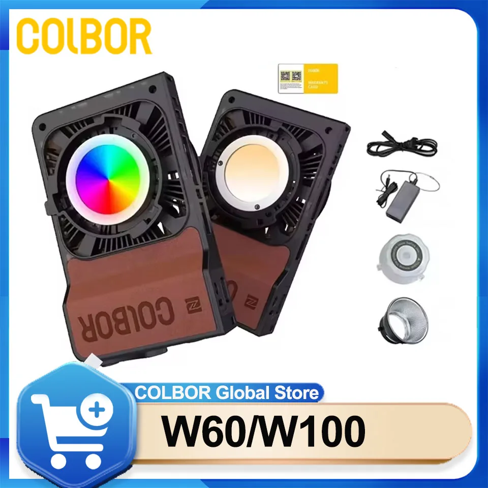 

COLBOR W60 W60R Wonder 100W COB LED Video Light Pocket Lighting for Photography Video YouTube TikTok Outdoor Shooting