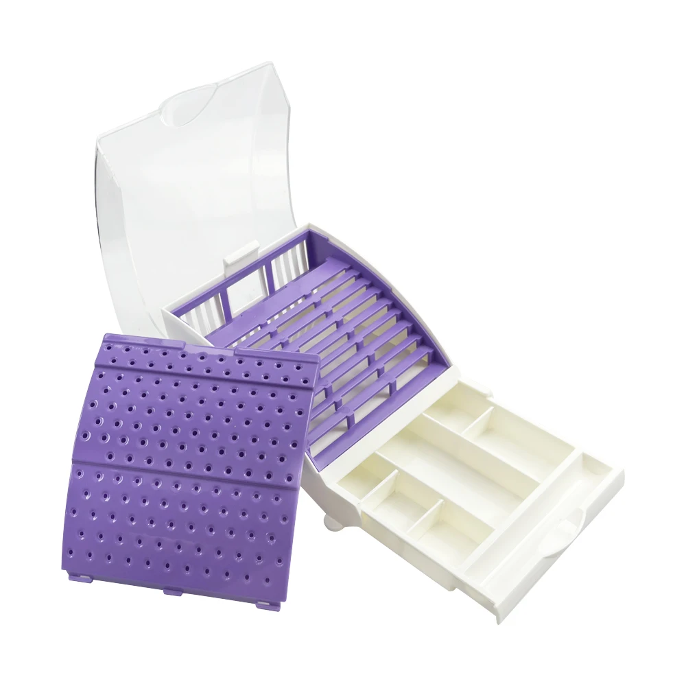 Dental Burs Box Block Holder Autoclave Case Odontologia Sterilizer Holder Disinfection Box Dentistry tools Supply 142 Holes