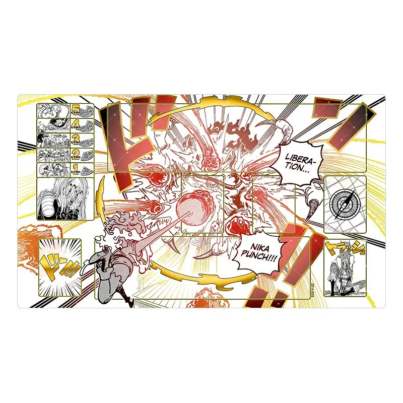 600X350X2Mm Diy One Piece Sabo Roger Card Battle Mat Opcg Imu Single Player Board Game Card Duel Plate Battle Mat Gift Toys