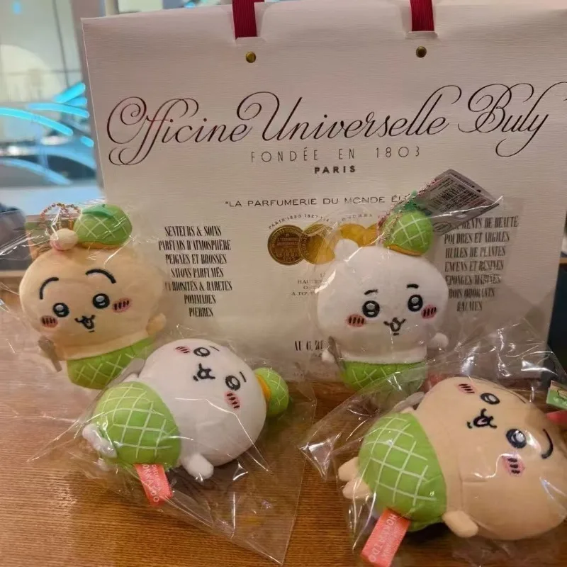 

MINISO Cute Kawaii Chiikawa Usagi Momonga Lint Doll Toy Accessory Doll Schoolbag Pendant Lovely Birthday Present Gifts for Girls