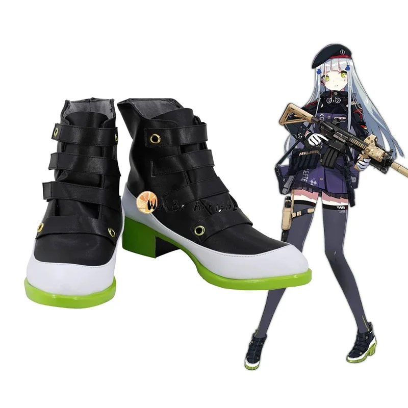 

Костюм для косплея Game Girls Frontline HK416, аксессуары для Хэллоуина, карнавала, вечеринки, обувь, сапоги на заказ