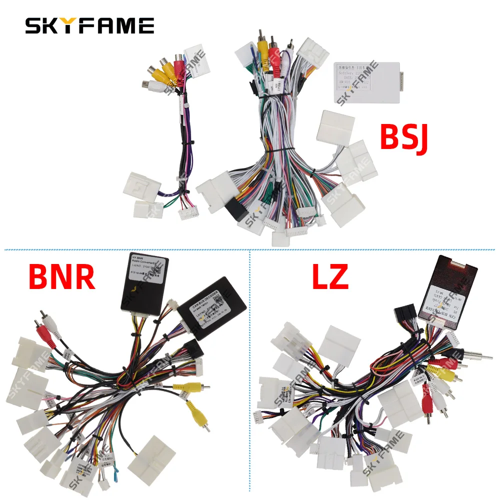 LUZHENG 16Pin arnés de cables estéreo para coche adaptador de Cable de alimentación decodificador caja Canbus para Lexus GX470 Toyota Prado 120 Land Cruiser LC120
