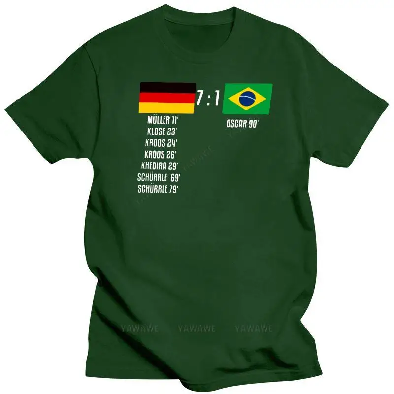 New arrived t shirt for man  Cotton O-Neck Custom Printed Men T Shirt Germany 71 Brazil Women T-Shirt male tee-shirt