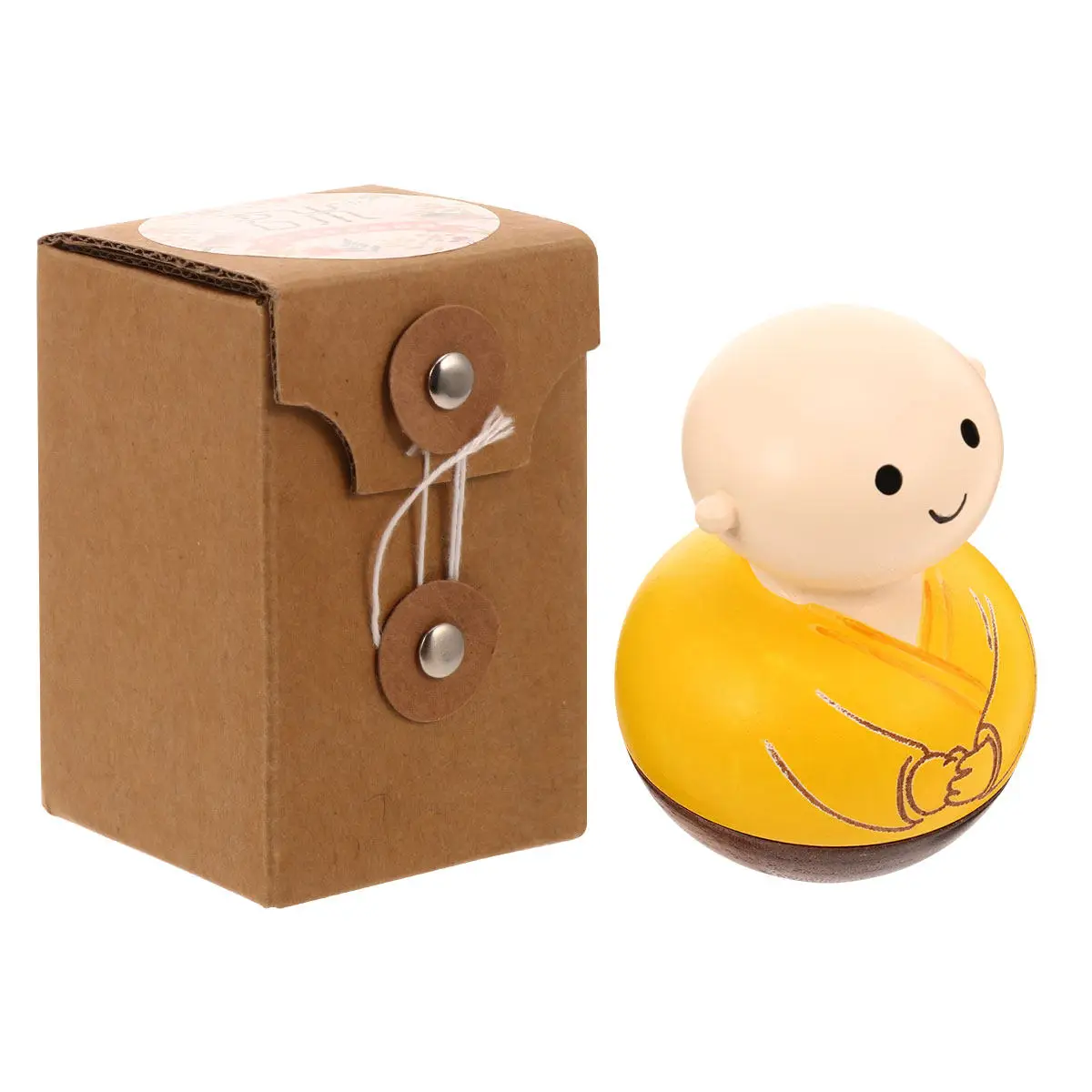 

Деревянная фигурка монаха-башкотряса, 1 шт., премиум-класс, настольное украшение, креативный антистрессовый декор для комнаты