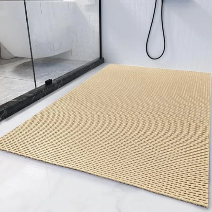 

Коврик для душа 58 x 32 см, очень большой, для душевой кабины и ванны, нескользящий, аксессуары для ванной комнаты, ПВХ-коврики для душа и ванной, быстросохнущий