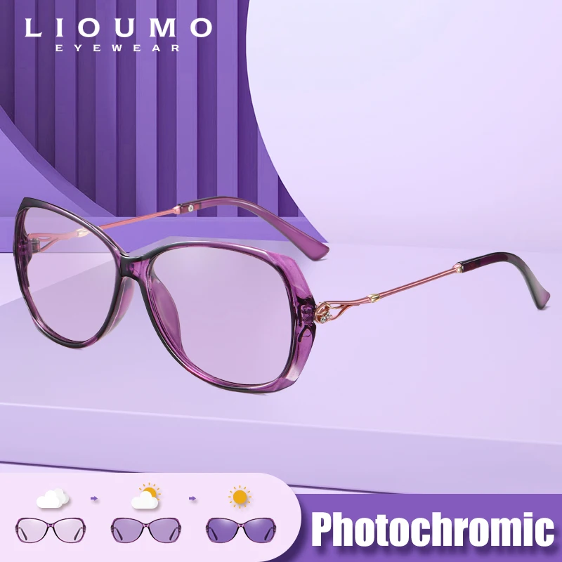 2026 Fashion Women's Sunglasses Photochromic Polarized Glasses Ladies Luxury Anti-Glare Chameleon Eyeglasses gafas de sol mujer