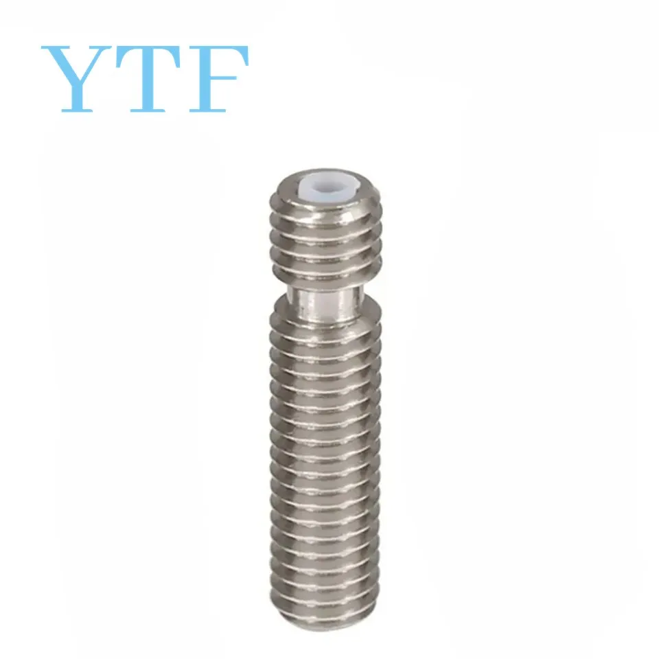 E3D V5 HeatBreak Hotend Throat For 1.75/3.0mm Filament All-Metal/ With PTFE Stainless Steel Remote Feeding Tube Pipes Printer