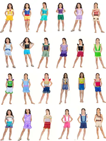 가장 부드러운 공주 영감 점프 수트, 마법의 휴일 여행 크루즈 마우스, 미소녀 스노우 퀸 스팽글 얇은 명주 그물 자매, 2-14 세 어린이용