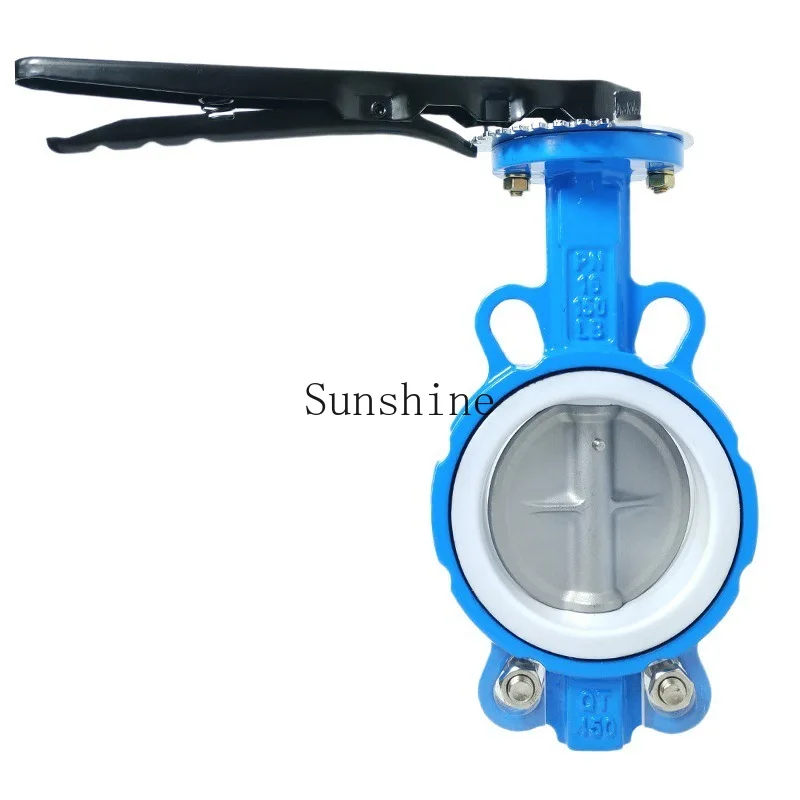 

D71F PTFE 16Q Handle Wafer Butterfly Valve Ductile Iron DN80 100 125