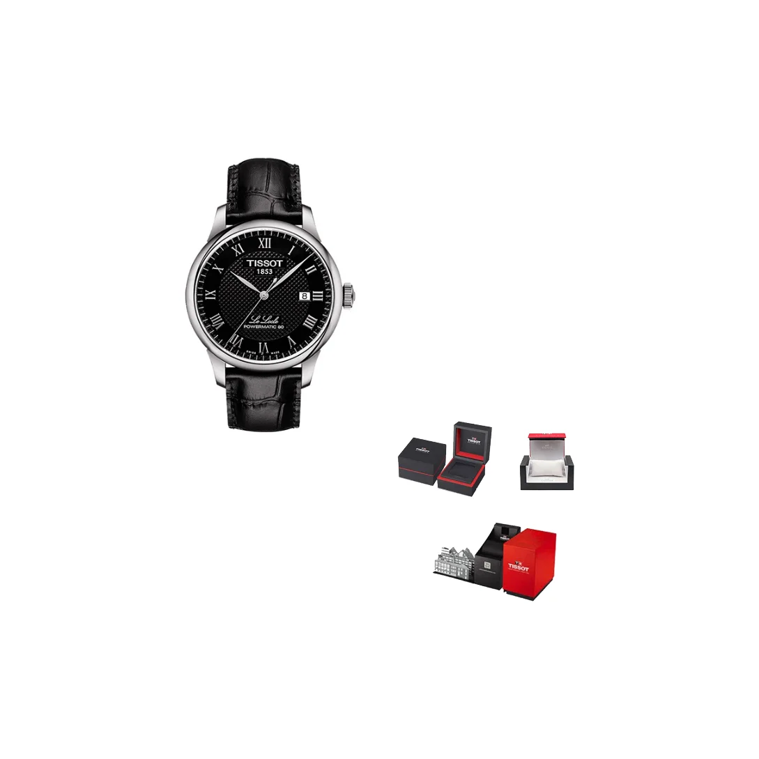 TISSOT Le Locle Collection Automatic Mechanical Movement Men's Watches Watch 39.3mm Black Dial T006.407.16.053.00