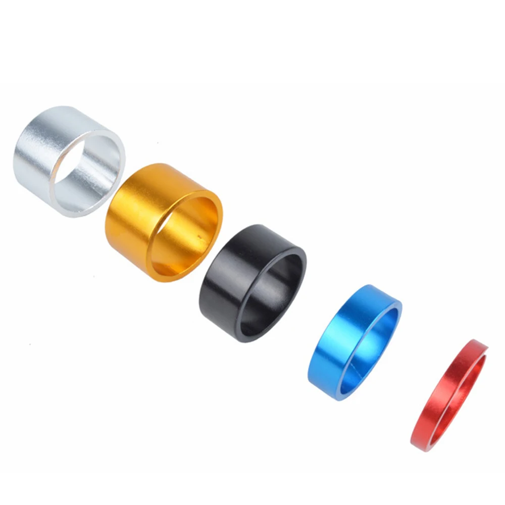 4pcs/set Road Bike 5/10/15/20 mm Bike Stem Handlebar Aluminum Alloy Spacer Bike Headset Ring Spacing Pad Washer