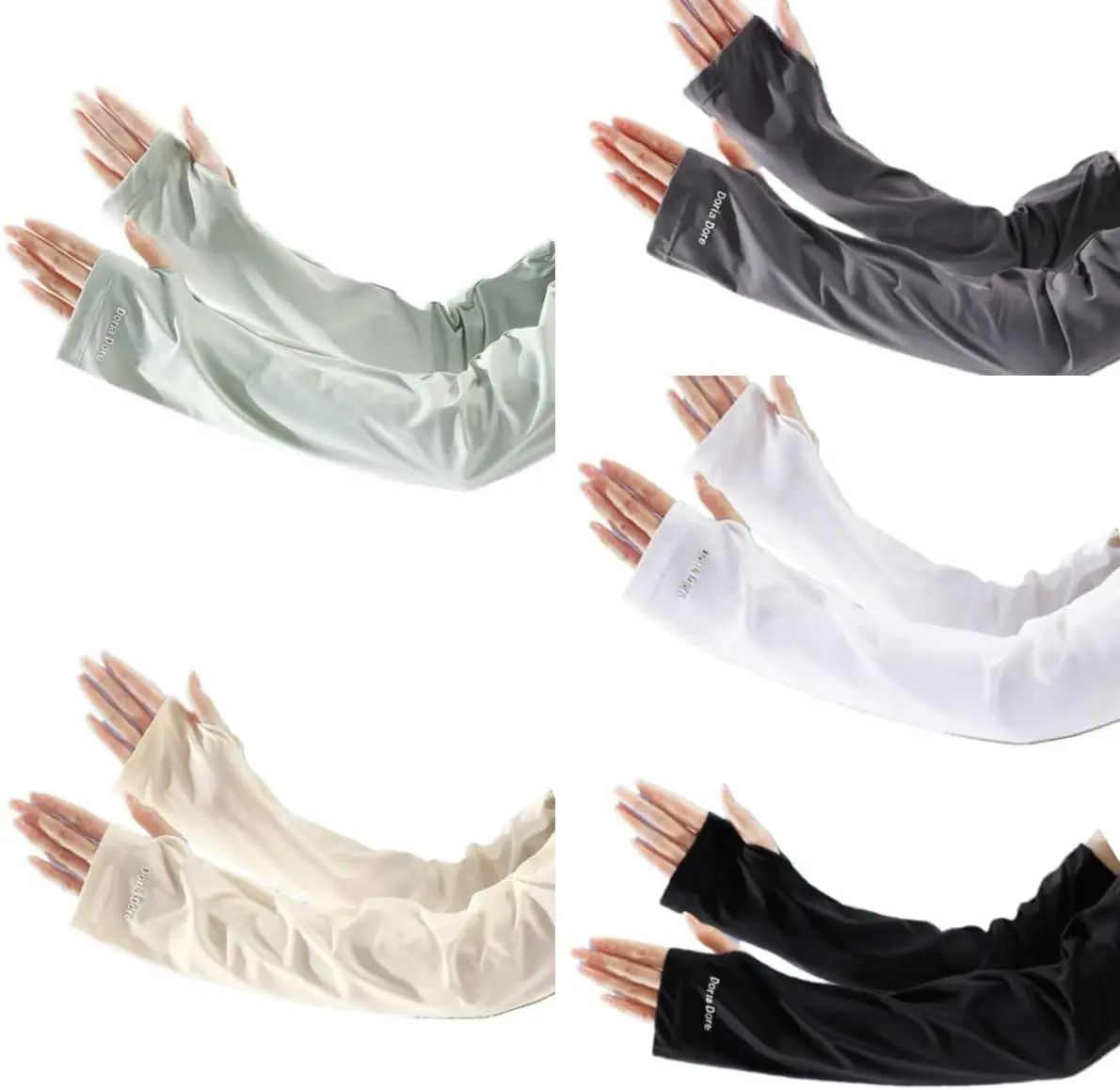 

1 pair of sleeves, women's sun protection, summer driving, ice silk sleeves, loose sleeves, UV resistant cycling sleeves, sun protection sleeves(Loose Fit)