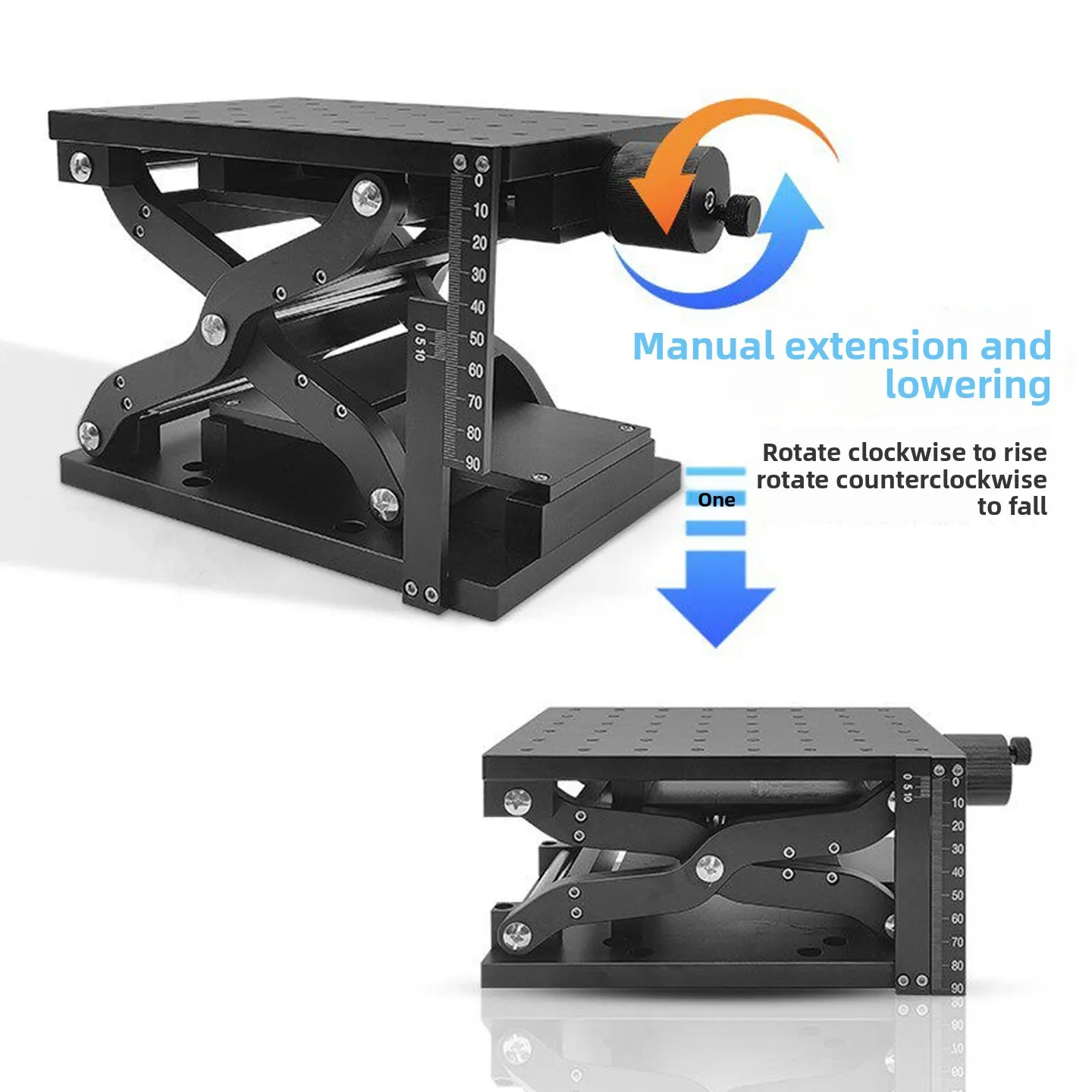 High-precision lifting platform, precision displacement lifting platform, manual Z-axis lifting platform