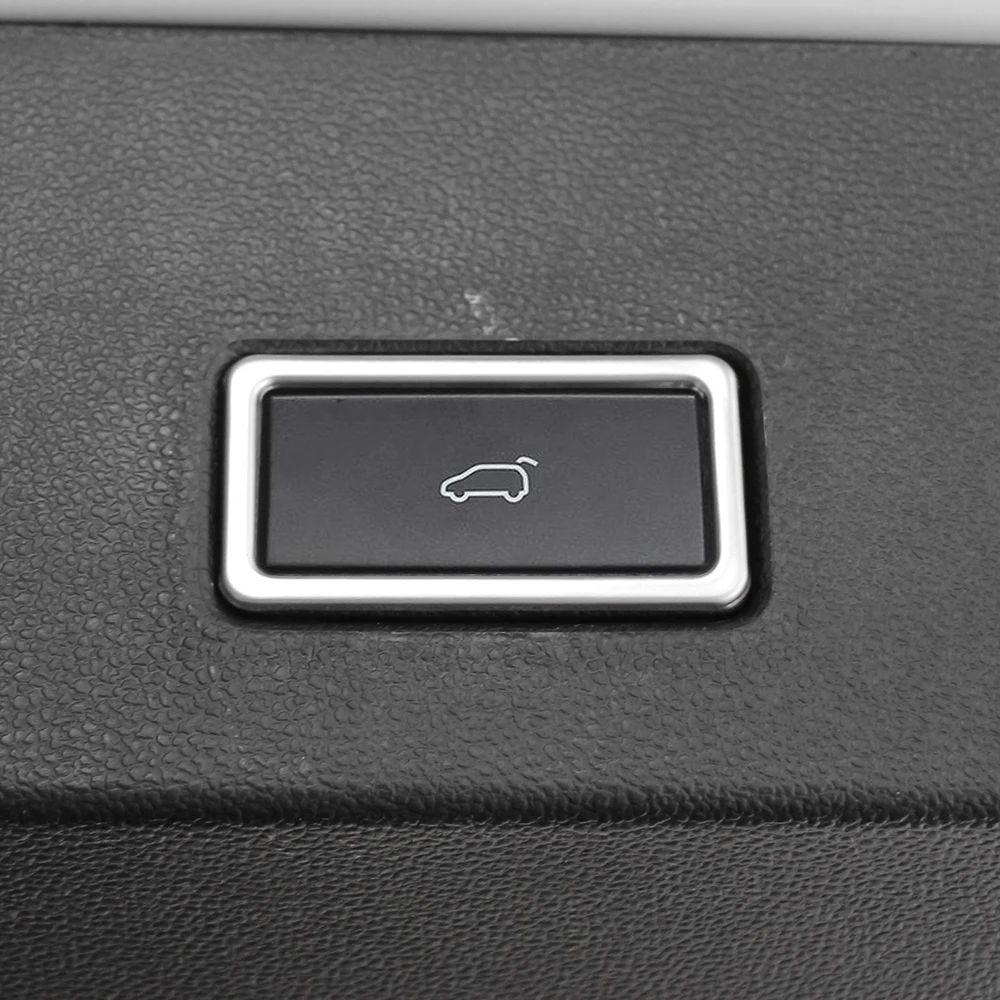 Car Trunk Open Switch Button Panel Cover Sticker for VW T-Roc Troc 2018-2024 Tayron 18 Passat 19 Tiguan 17-22 Accessories