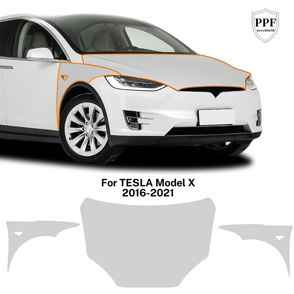 

For Tesla Model X 2016-2021 TPU Paint Protection Film Car Body Pre-cut PPF Clear Bra Anti-Scratch Invisible Repairable Cover