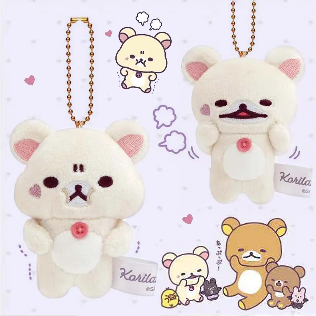 

Cute Rilakkuma Korilakkuma Little Devil Mood Happy Angry Tenori Bear Plush Keychain Keyring Keyholder Bag Pendant Doll Toy Gifts