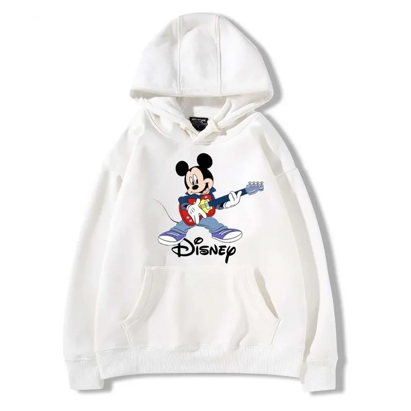 2024 Disney Mickey Mouse felpa con cappuccio felpe autunno primavera donna moda Casual Cool Pullover studente Harajuku Streetwear felpe con cappuccio