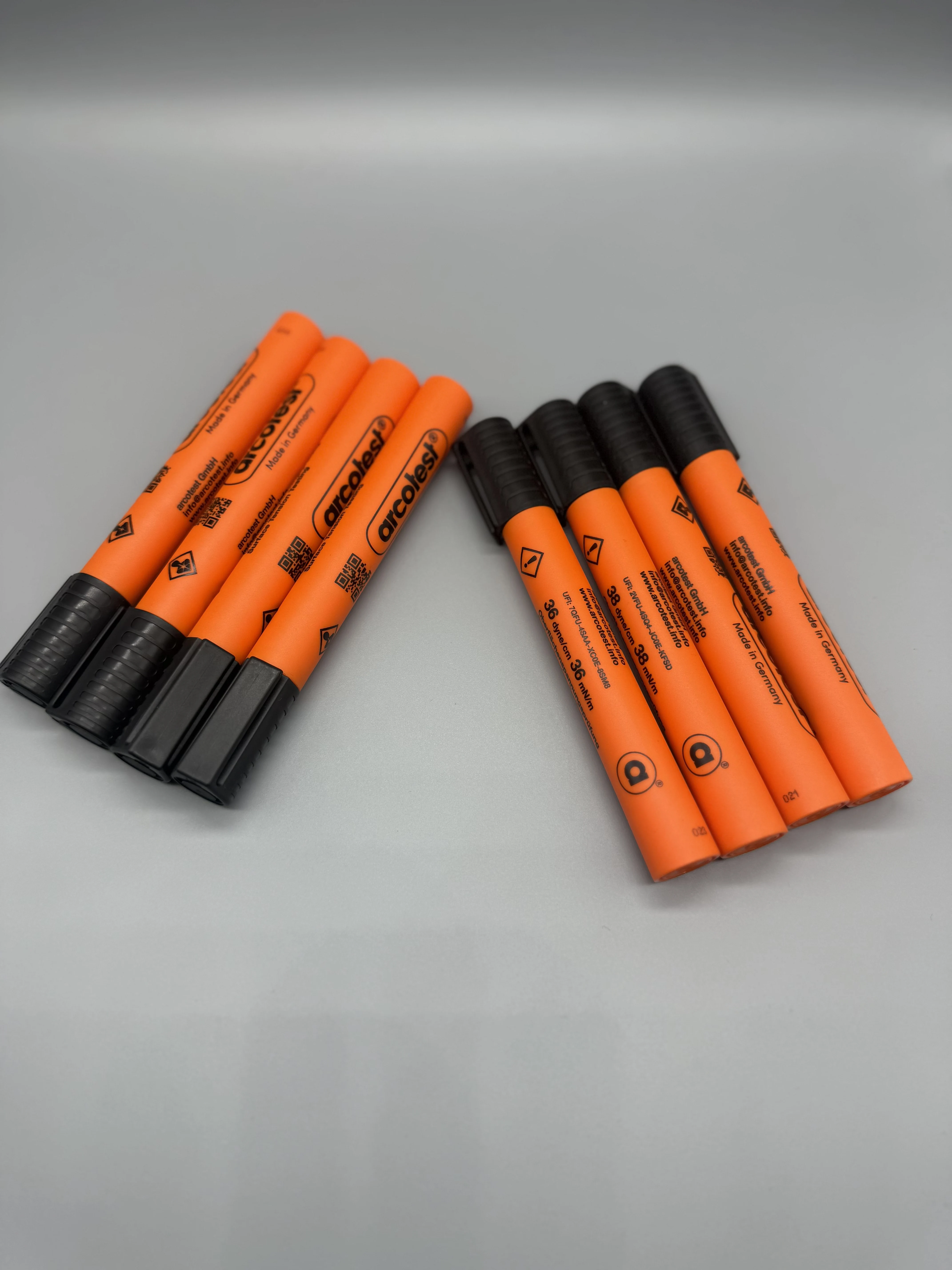 Original German imported arcotest Dyne pen No. 32-34-36-38  oily corona Dyne surface tension test pen