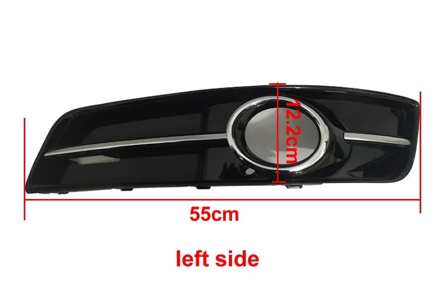 For Audi A3 2010 2011 2012 2013 Car Accessories Front Lower Bumper Fog Light Cover Fogs Lamp Frame Grille