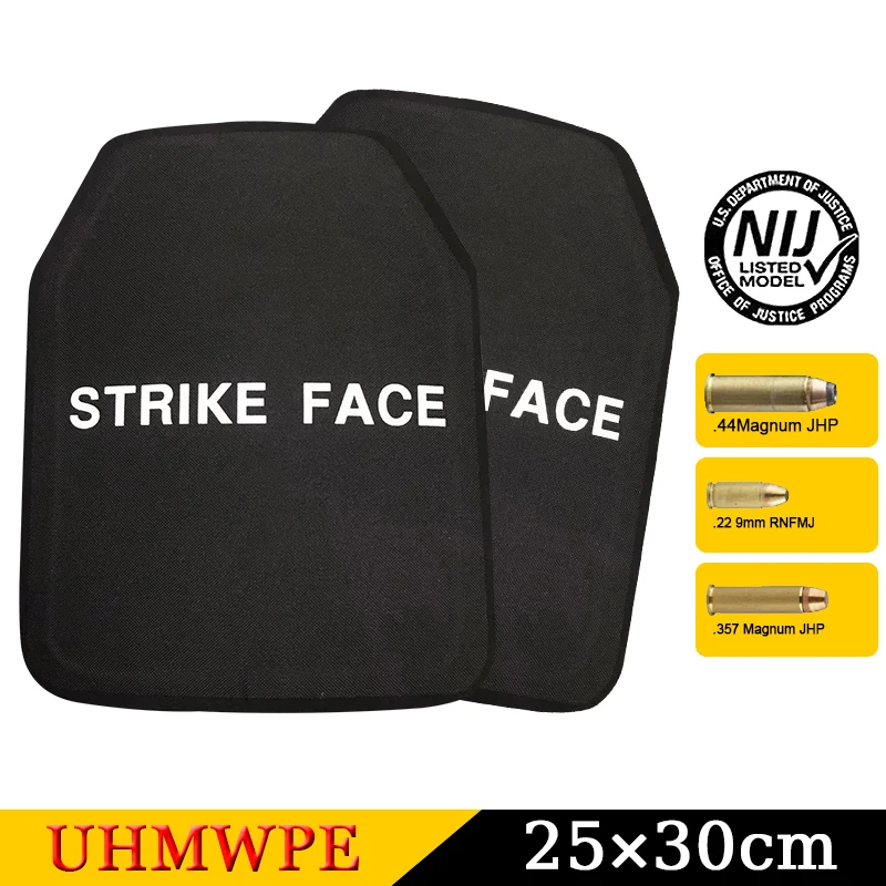 บอร์ดกันกระสุน10x12In ้ำหนักเบาระดับยุทธวิธี Nij ระดับ IIa uhmwpe แผ่นกันกระสุนระดับแผ่น3A กระเป๋าเป้สะพายหลังแผงเคสป้องกัน