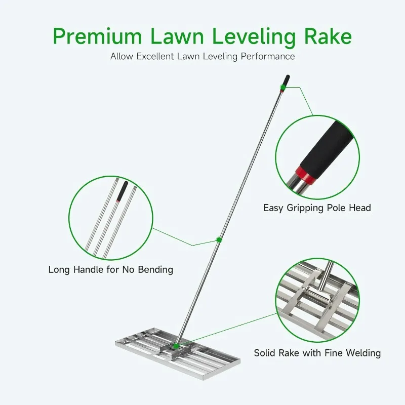 Garden finishing tool Golf leveler 304 stainless steel sand leveler
