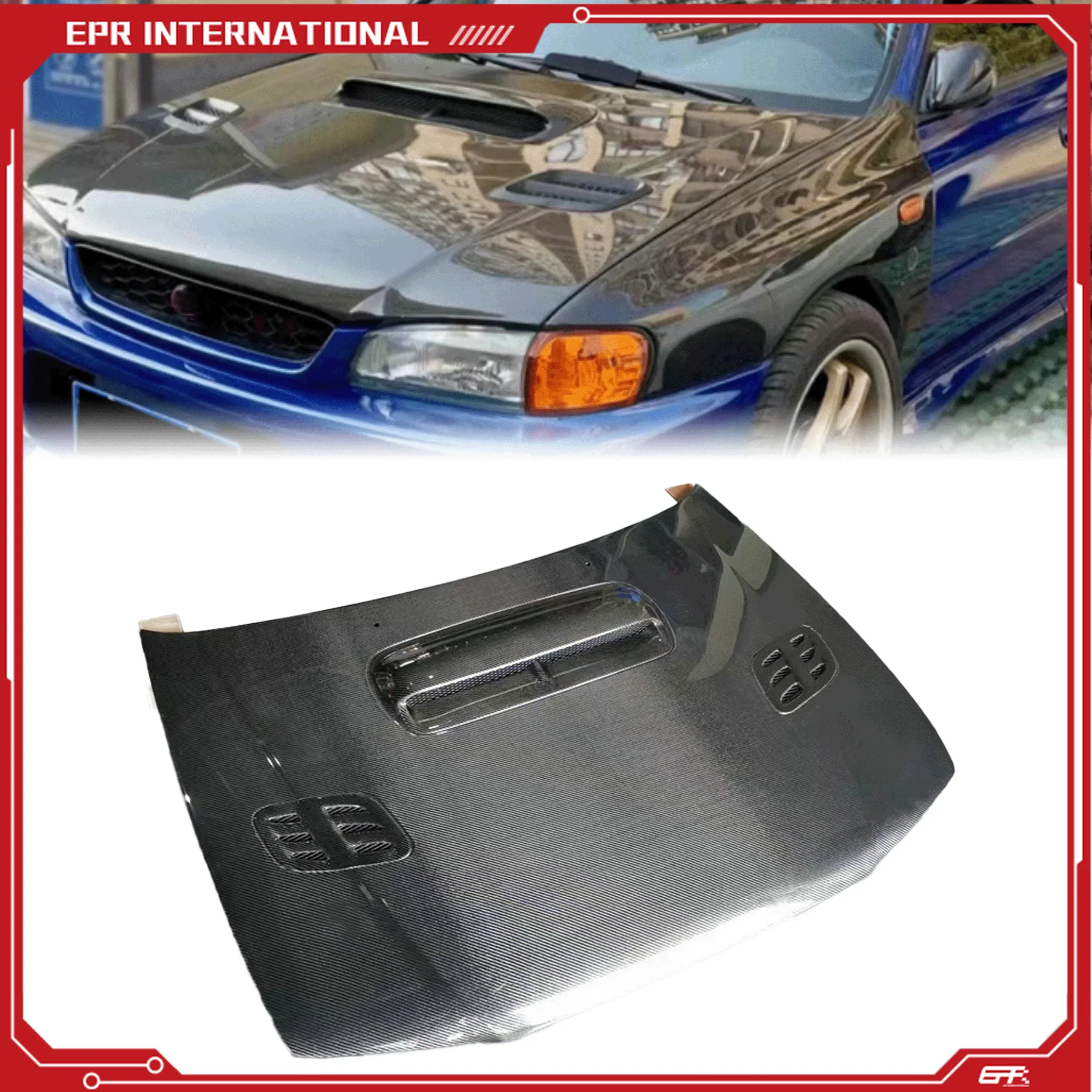 

Капот для Subaru Impreza WRX GC8, тип OE, классический раллийный стиль, внешняя запчасть для замены