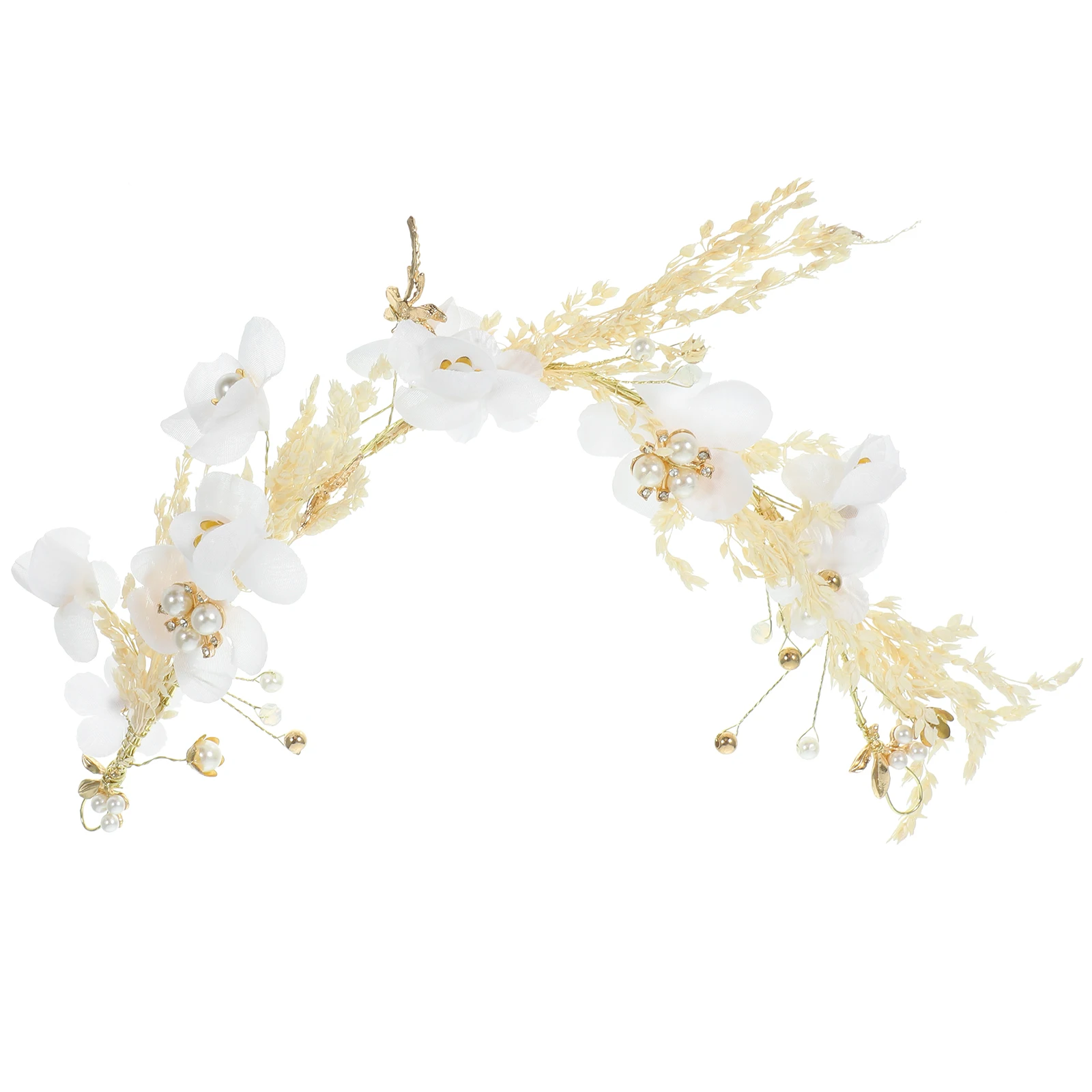 

Wreath Tiara Hairb Elegant Girl Headb Hair Accessories Wedding Women Accessories Pearl Decorative Hoops Wedding Party Hairstyle