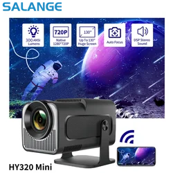 Salange HY320mini Smart Projector Android 11.0 Portable WIFI Bluetooth Home Cinema 720P for Smartphone Outdoor 1080P 4K Movie