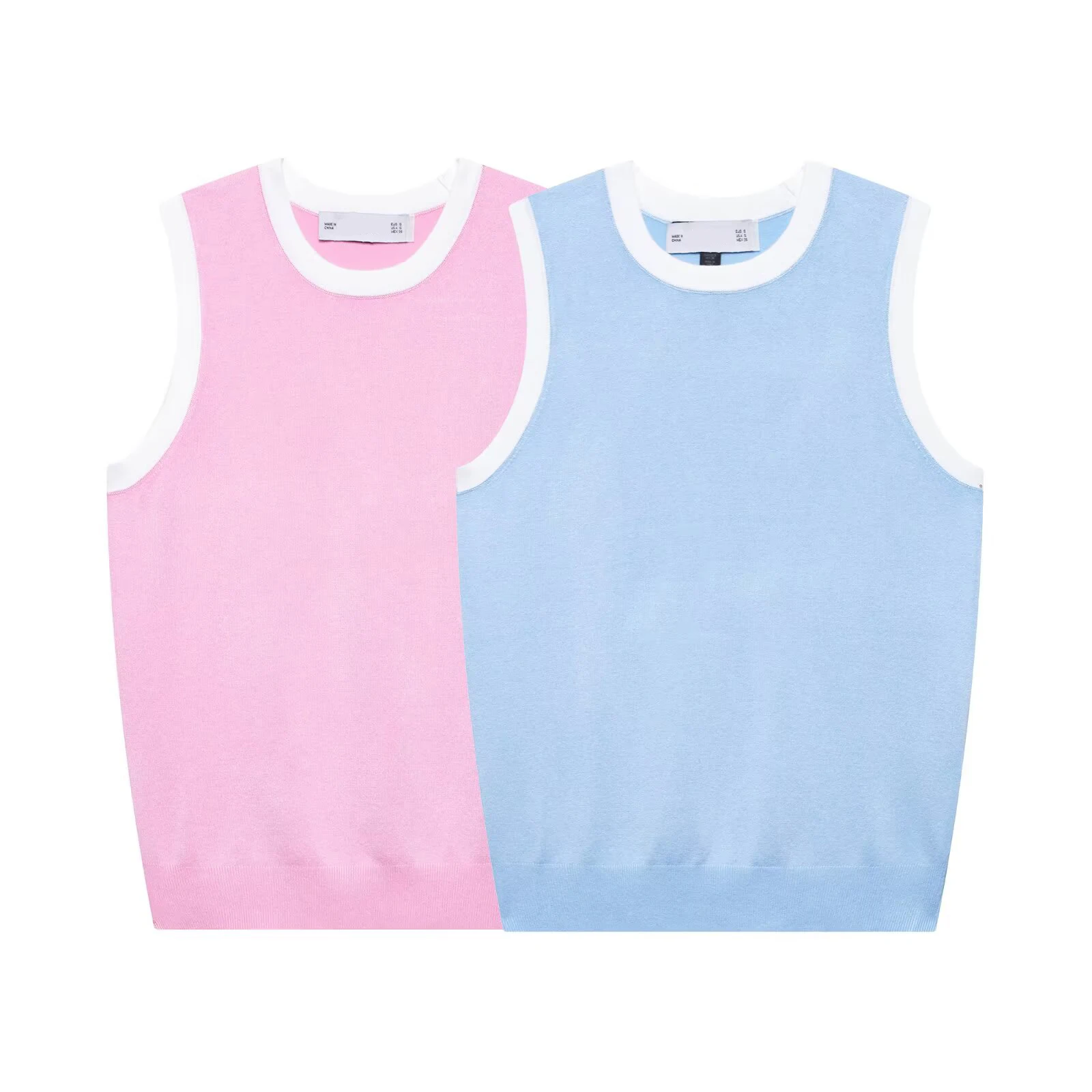 Tangada 2021, летняя женская цветная блузка, вязаная майка, женские укороченные майки BE0819 Tangada 2021, летняя женская цветная блузка, вязаная майка, женские укороченные майки BE0819