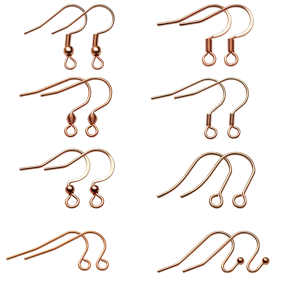 50pcs/lot 316L Hypoallergenic Stainless Steel Earring Hook Clasps Earwire DIY Earring Findings For Jewelry Making Supplies